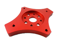Anodized Aluminium Turned Parts Precision Red Coating Cnc Turned Components