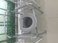 Stainless Steel Blow Moulding Products Elderly Toilet Chair With Plastic Armrests