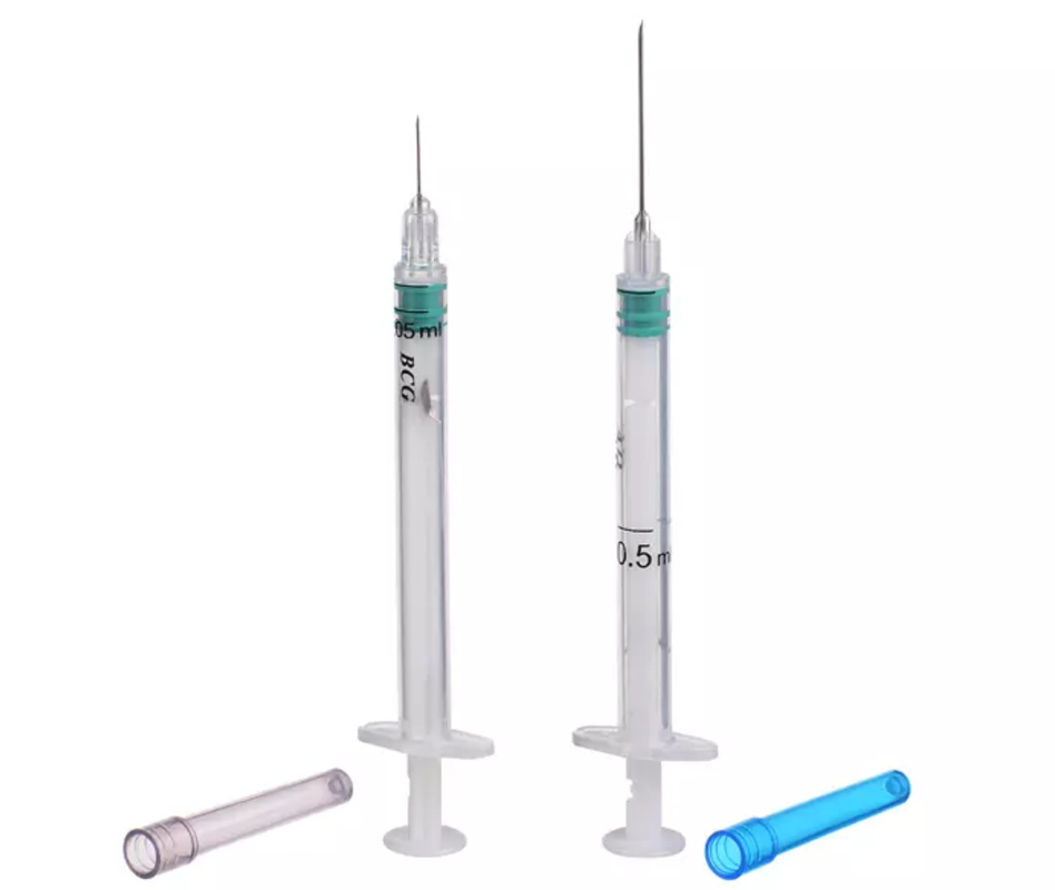 Disposable Medical 1cc 3cc Vaccine Syringe With Needle
